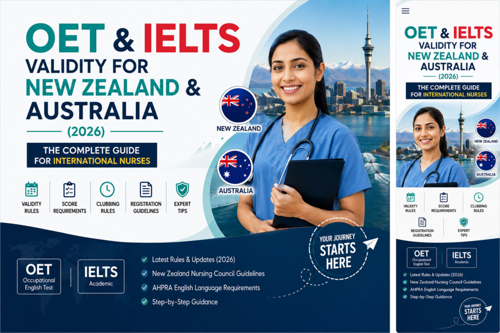 OET IELTS validity requirements for New Zealand nurse registration